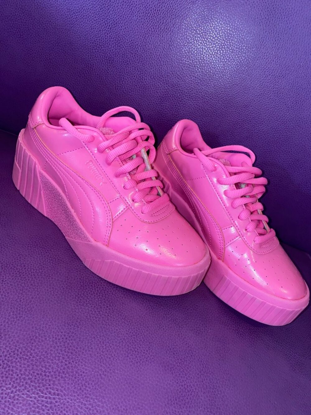 Puma Cali Wedge 'Luminous Pink' 373904-01